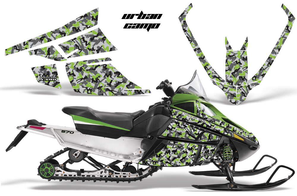 Arctic Cat F Series Graphics Kits UrbanCamo Green